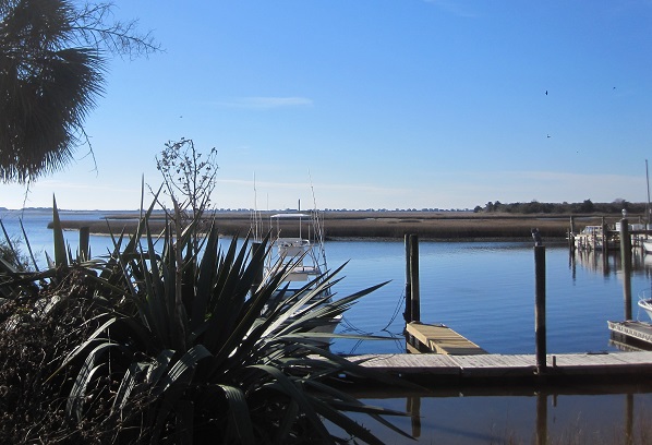 river and waterfront at Southport NC